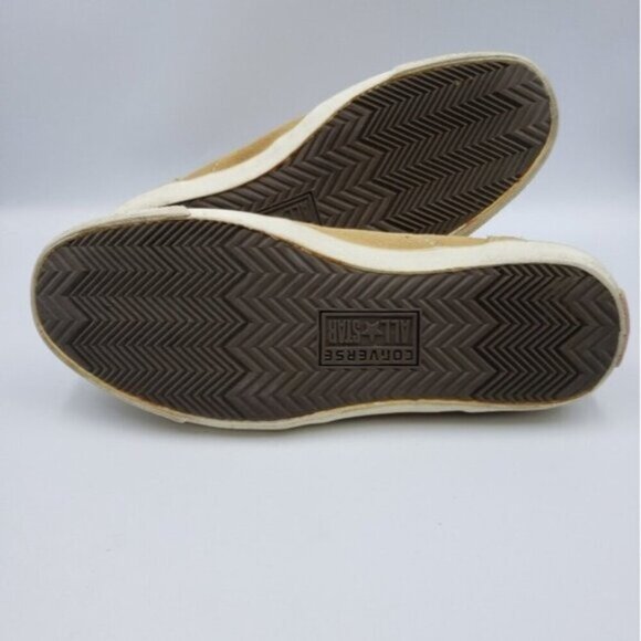 Converse Hi Top Tan Suede Sneaker Shoe Rubber Sole Women's Size 7 - Picture 7 of 14